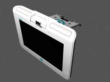 Recovered 2011 three-dimensional product render of the DirectEye VidEye video communication device.